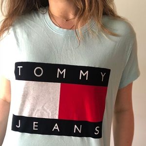 Tommy Jeans Blue Logo Tee